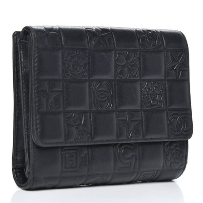 Chanel Lambskin Precious Symbols French Wallet Black 3 of 11