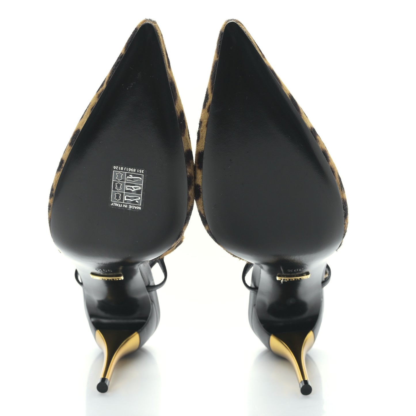 Calf Hair Leopard Print Priscilla 85 Pumps 39.5 Hazelnut