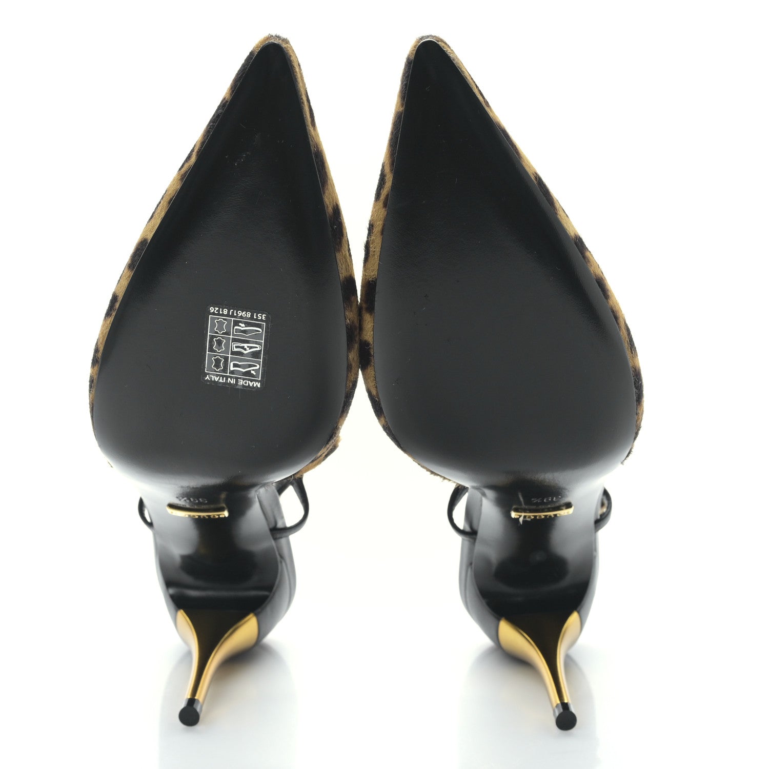 Gucci Calf Hair Leopard Print Priscilla 85 Pumps 39.5 Hazelnut 5 of 9