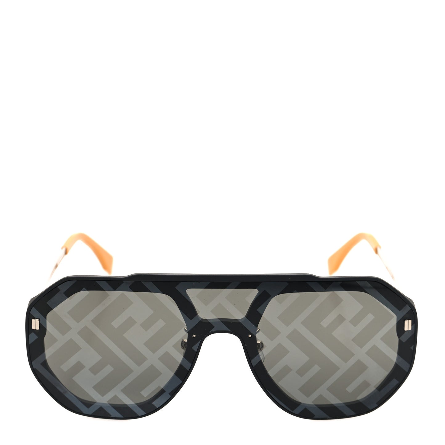 Acetate FF Aviator Sunglasses FE40006U Black Yellow