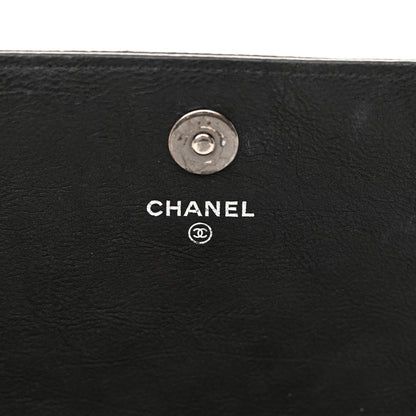 Chanel Calfskin Quilted Chain Around Boy Wallet On Removable Chain WOC Black 7 of 12