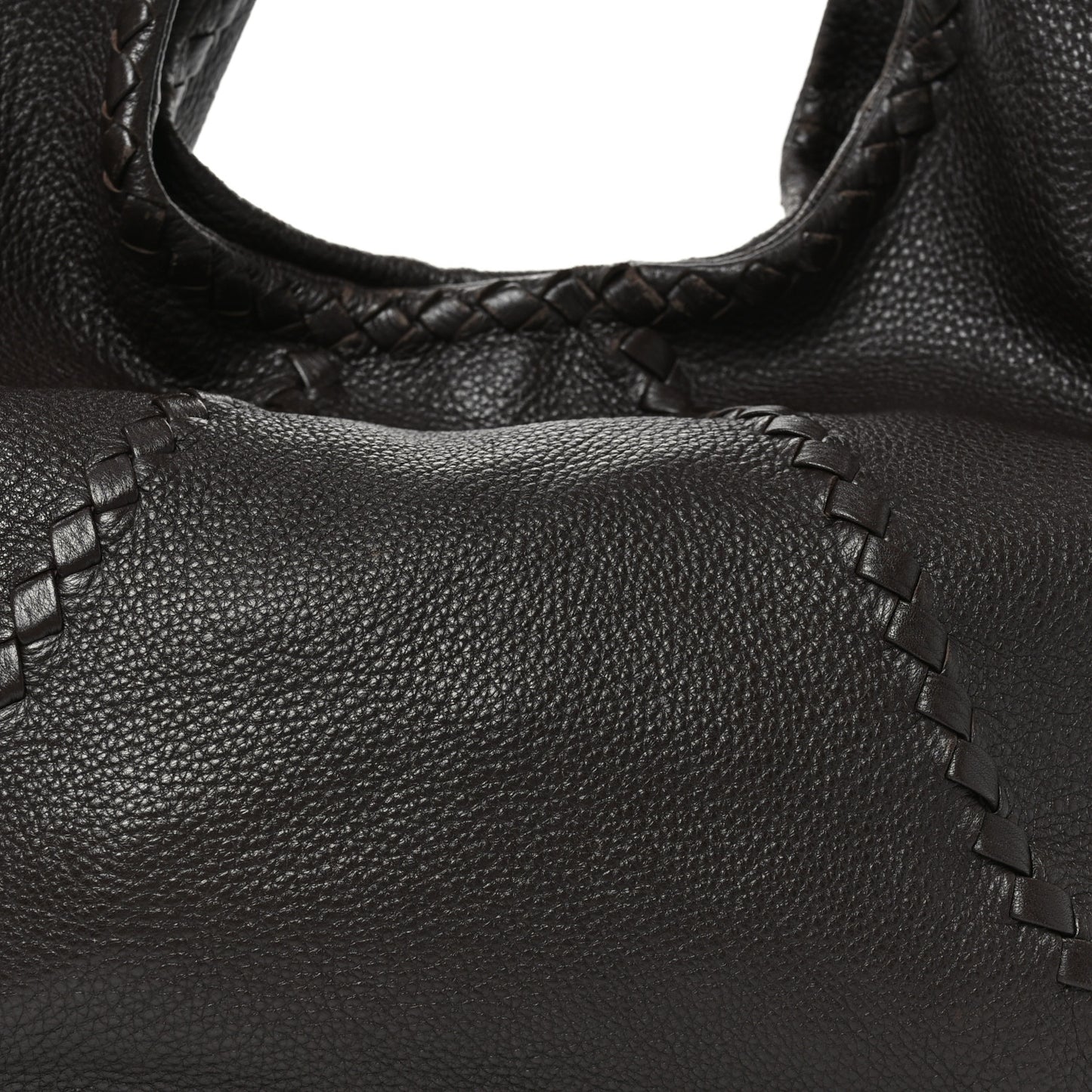 Cervo Deerskin Large Hobo Ebano