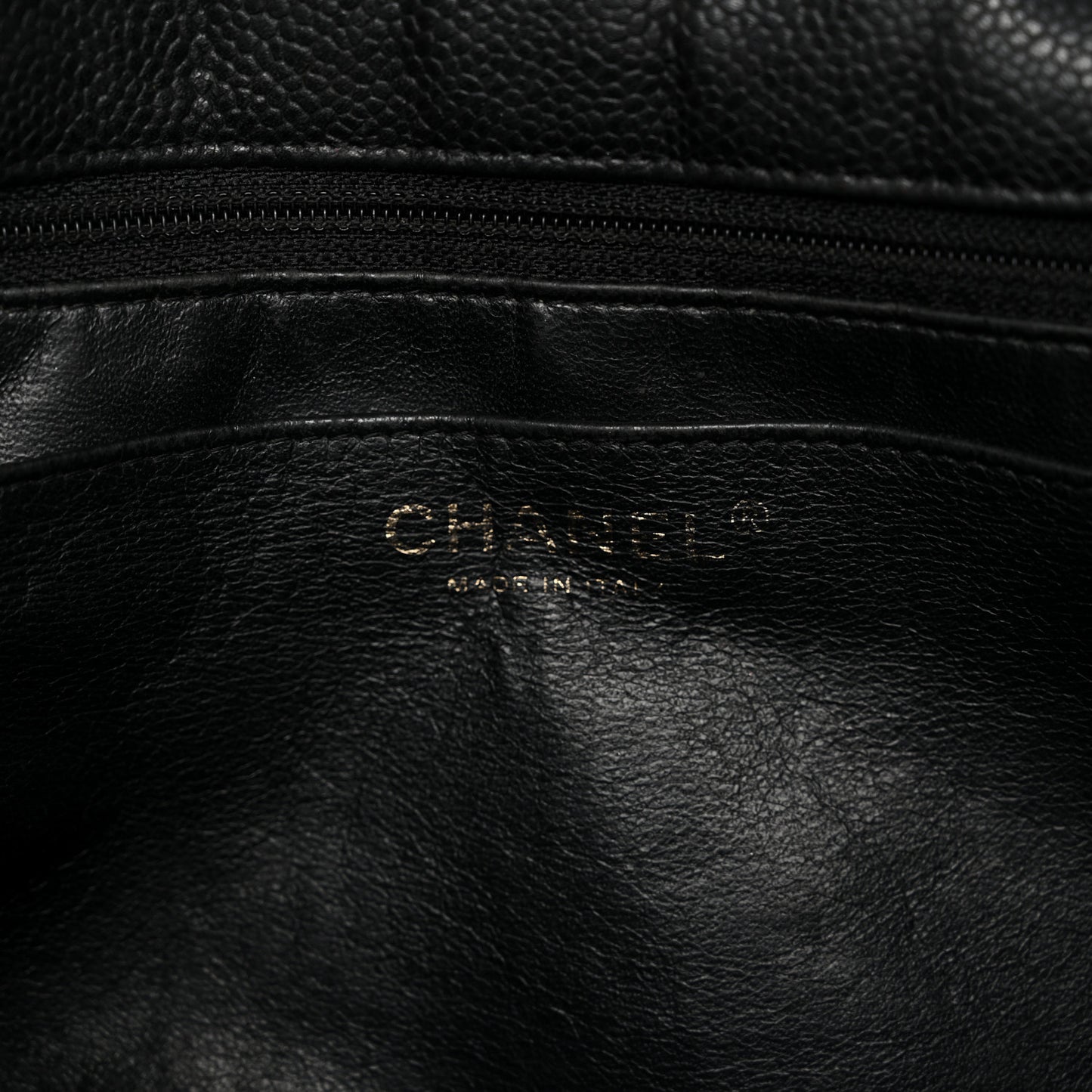 Caviar Quilted Jumbo Single Flap Black