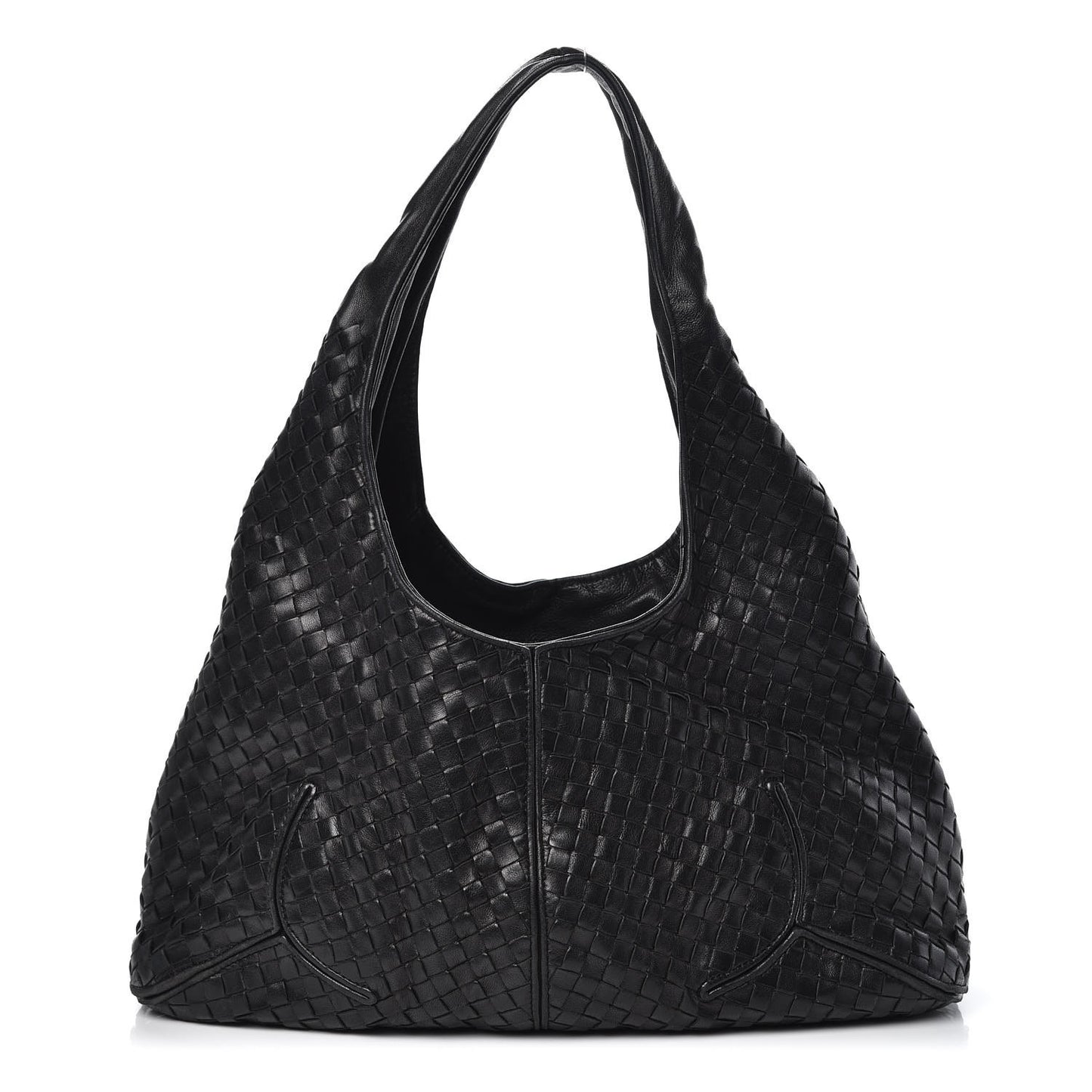 Nappa Intrecciato Ball Hobo Black
