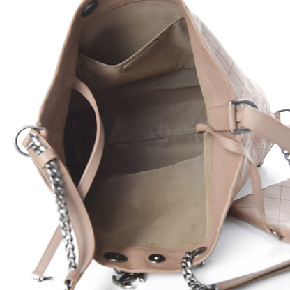 Chanel Calfskin Stitched Large Hobo Dark Beige 6 of 13