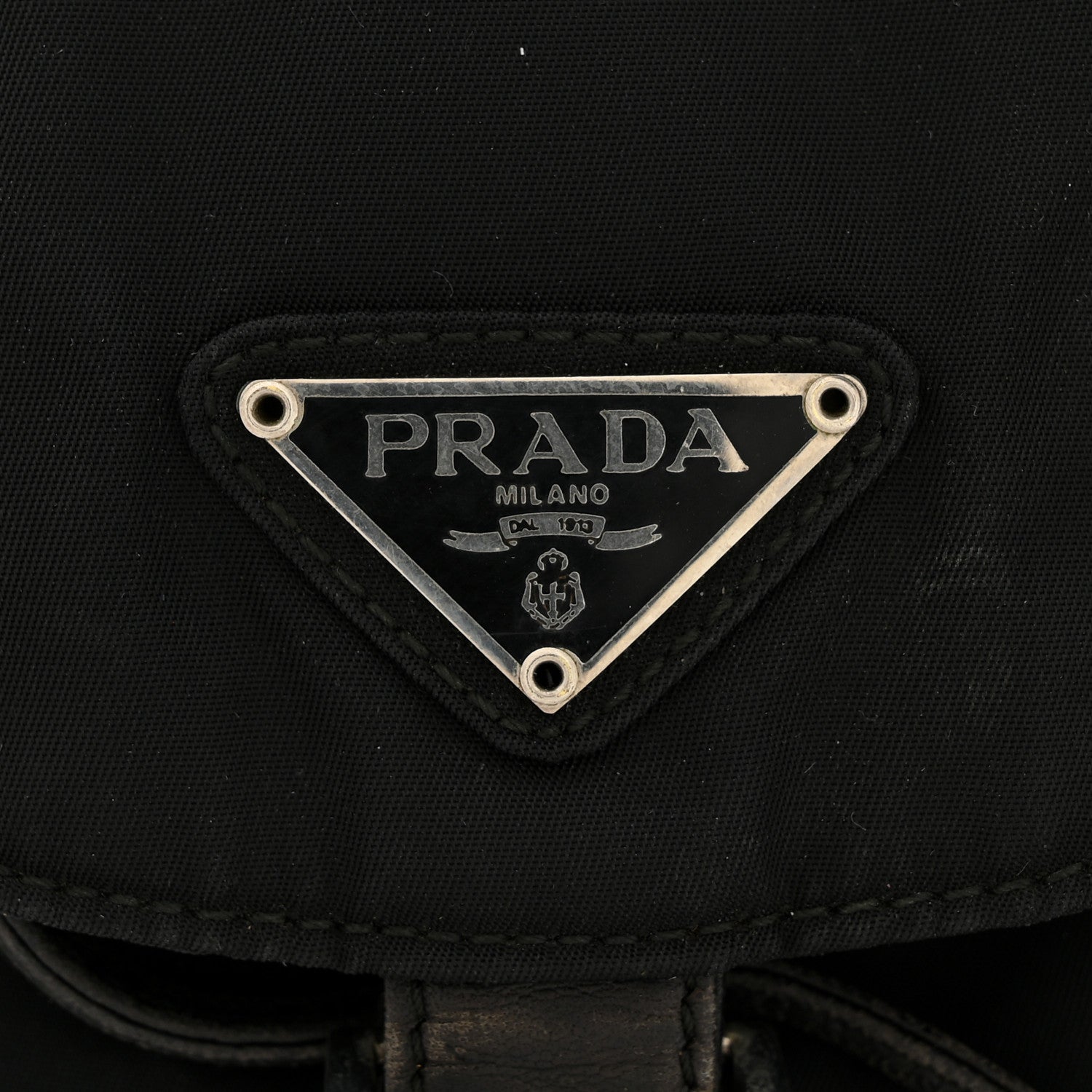 Prada Tessuto Nylon Vela Chain Backpack Black 12 of 15