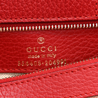 Gucci Dollar Calfskin Small Swing Tote Red 6 of 10