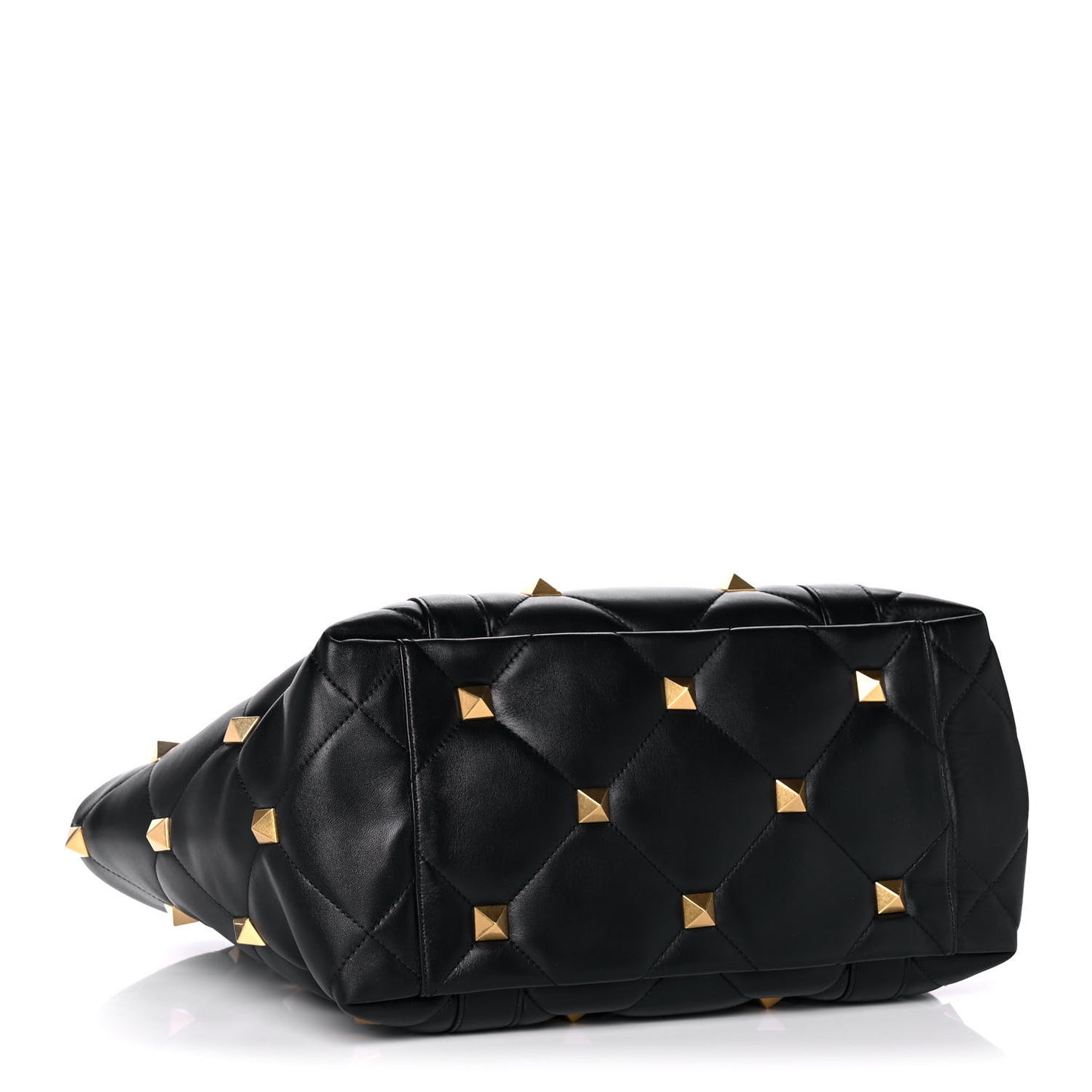 Nappa Medium Roman Stud Tote Black