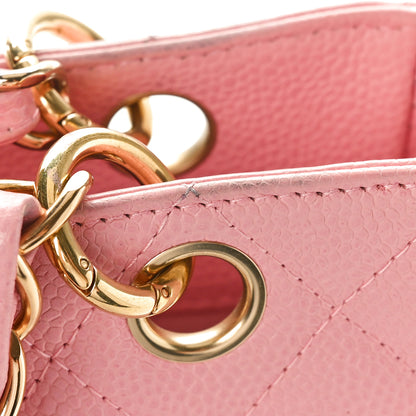 Chanel Caviar Quilted Petit Shopping Tote PST Pink 12 of 14