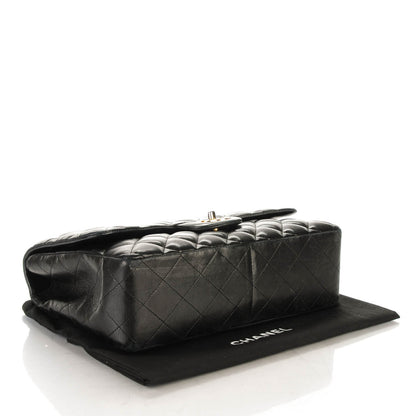 Chanel Lambskin Quilted Jumbo Single Flap Black 4 of 9