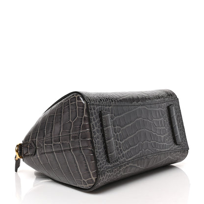 Givenchy Calfskin Crocodile Embossed Mini Antigona Storm Grey 4 of 8