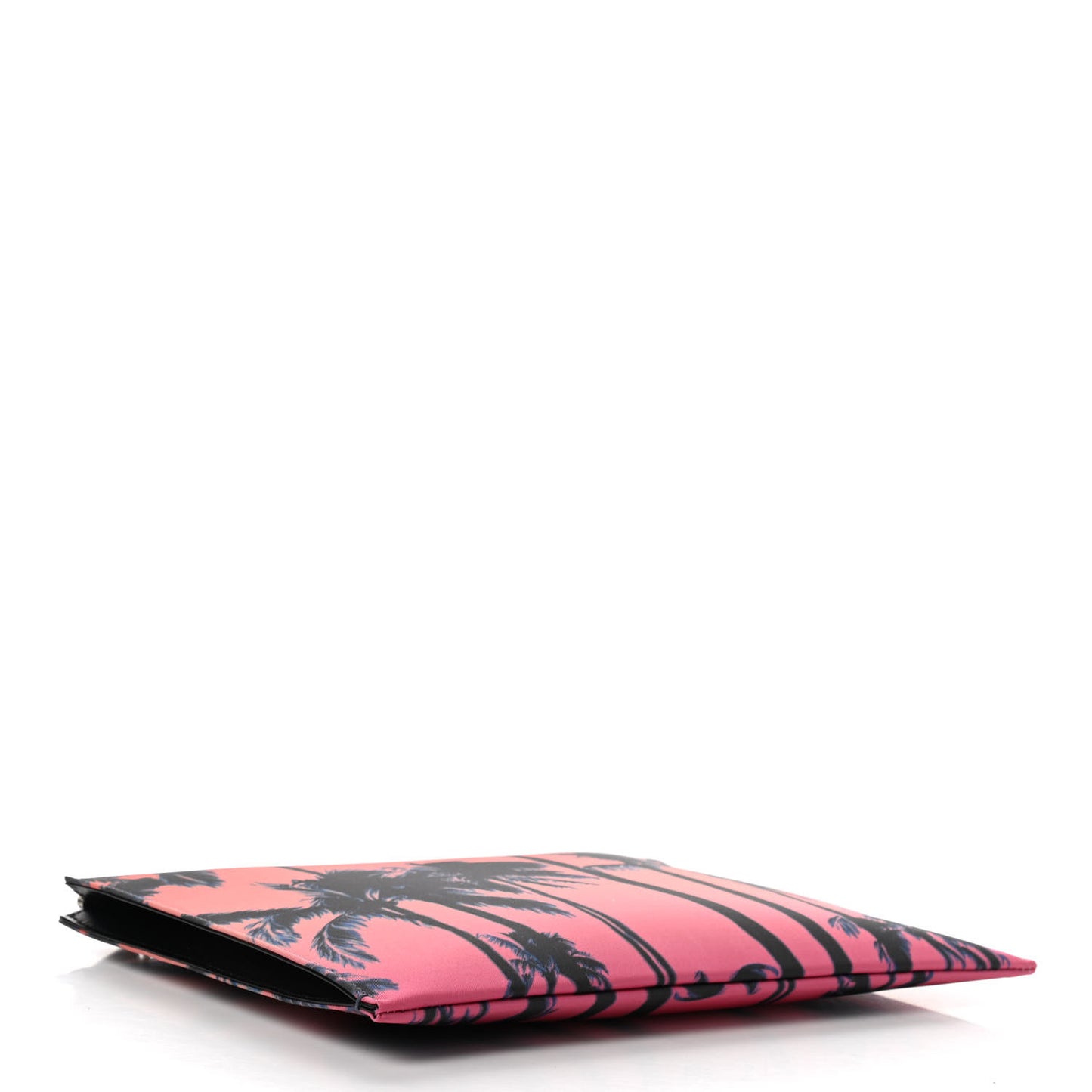 Calfskin Palm Tree Print Zipped Tablet Holder