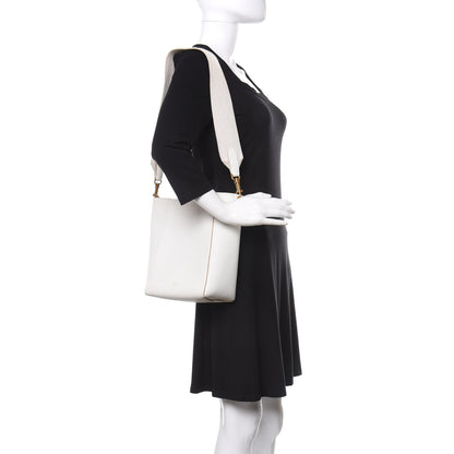 Celine Soft Grained Calfskin Small Sangle Bucket Bag White 1 of 15