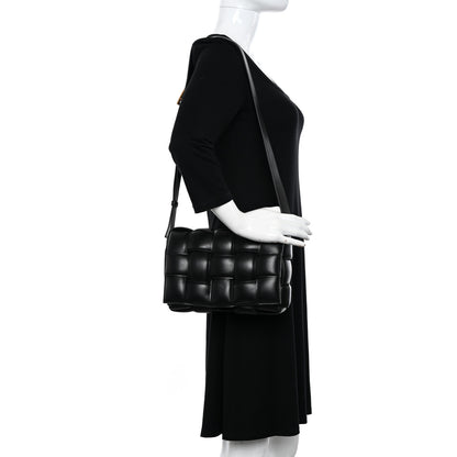 Bottega Veneta Nappa Maxi Intreccio Padded Cassette Crossbody Bag Black 2 of 13