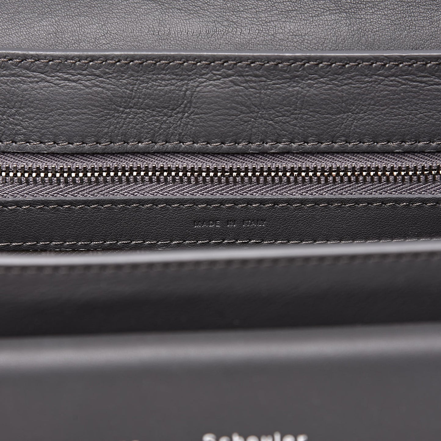 Smooth Calfskin PS11 Classic Shoulder Bag Heather Grey