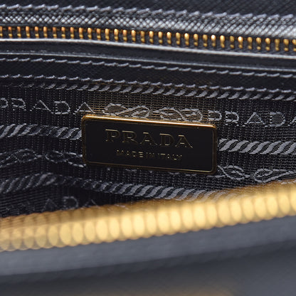 Prada Saffiano Small Galleria Double Zip Tote Black 7 of 15