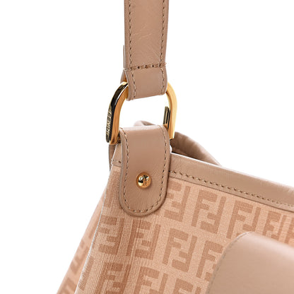 Fendi Zucchino Spalmati Vitello Chiusura Shoulder Bag Vacchetta Camelia 12 of 14