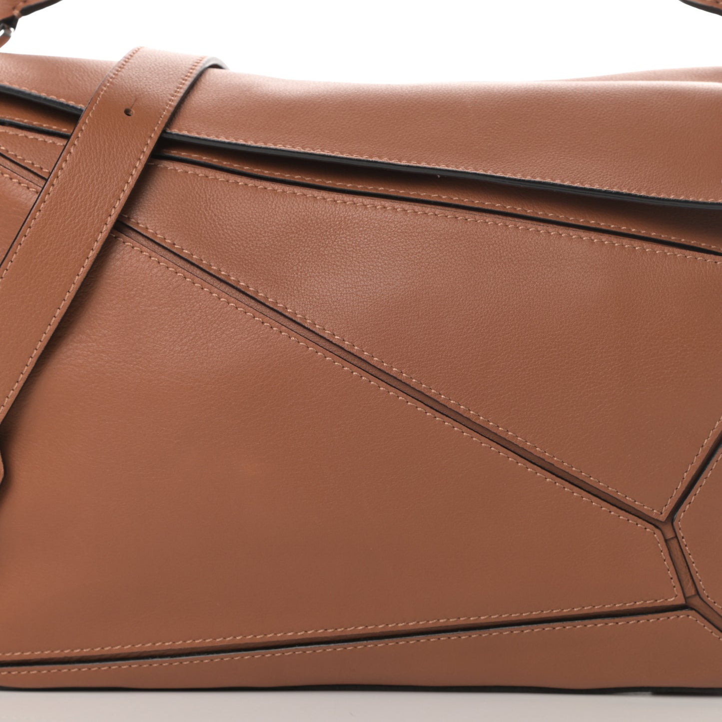 Calfskin Medium Puzzle Bag Tan