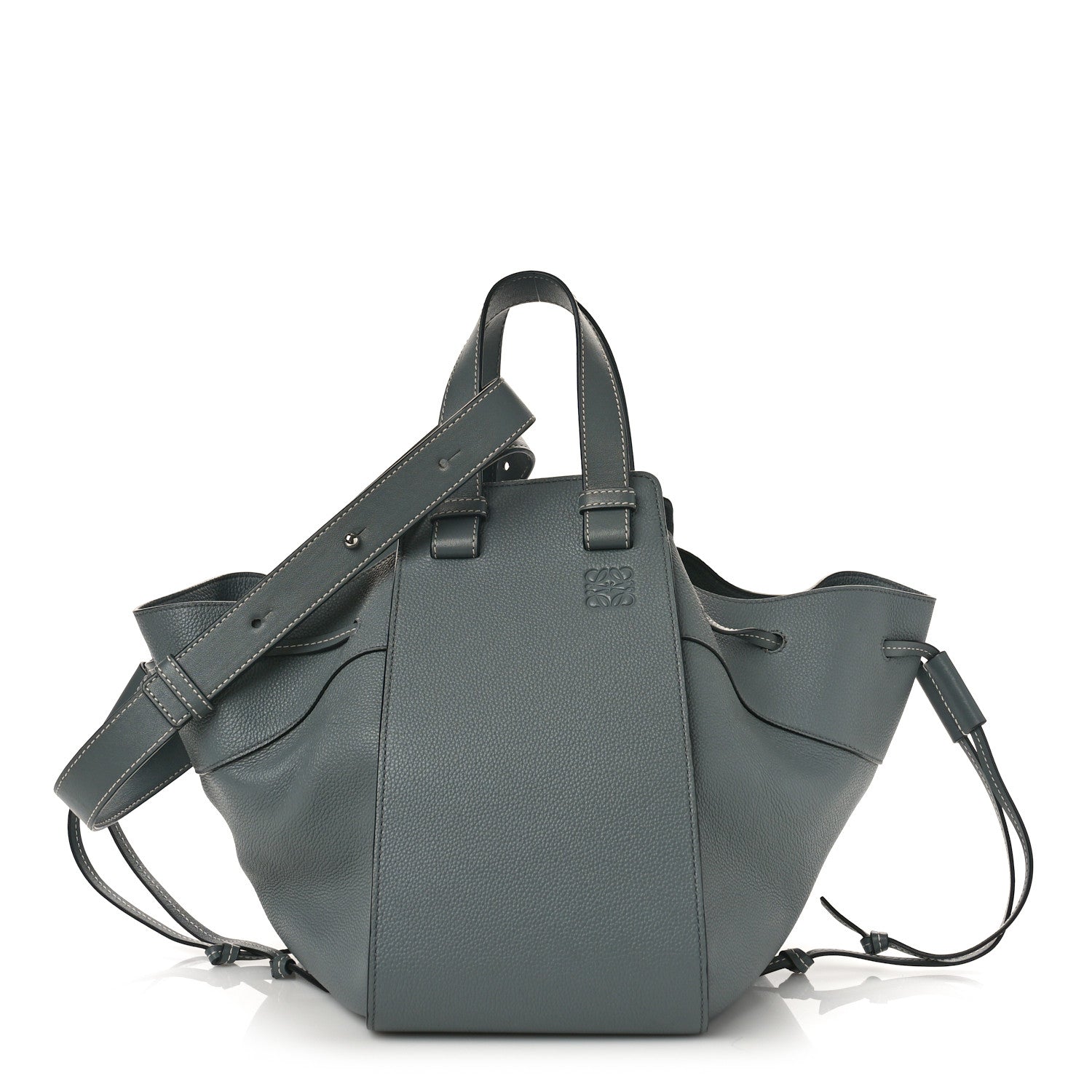 Loewe Grained Calfskin Small Hammock Shoulder Bag Blue 1 of 8