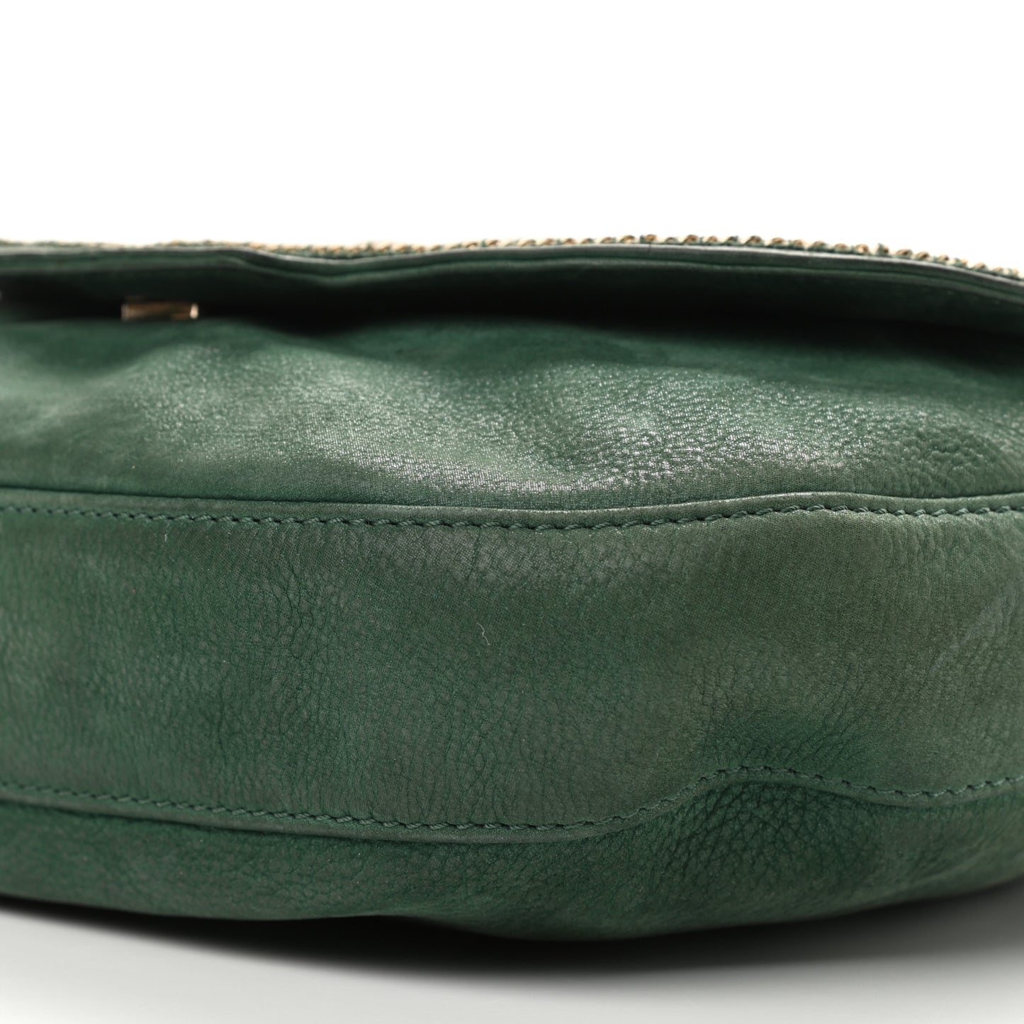 Metallic Calfskin Crossbody Green