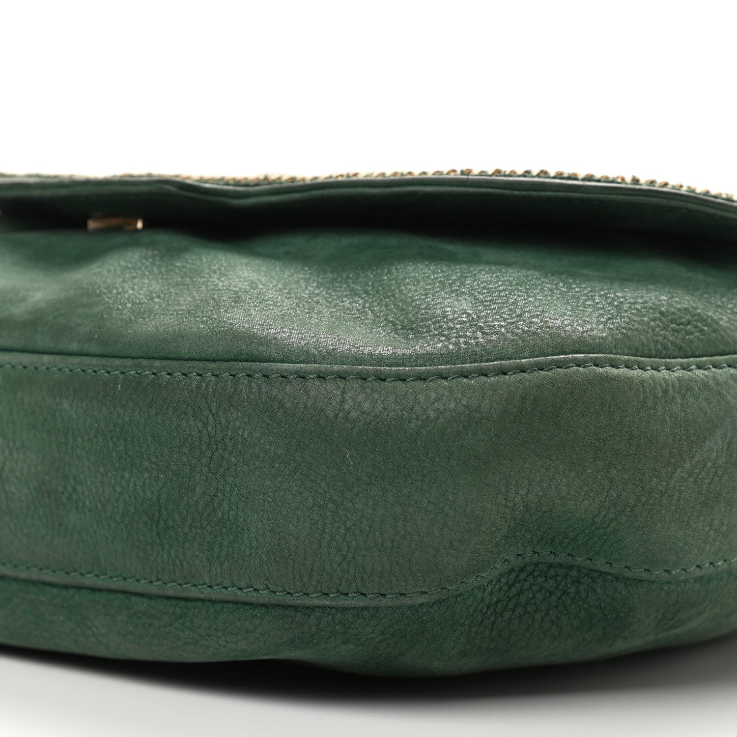 Fendi Metallic Calfskin Crossbody Green 9 of 14