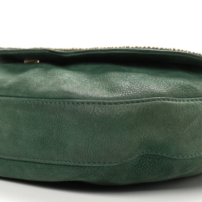 Fendi Metallic Calfskin Crossbody Green 9 of 14