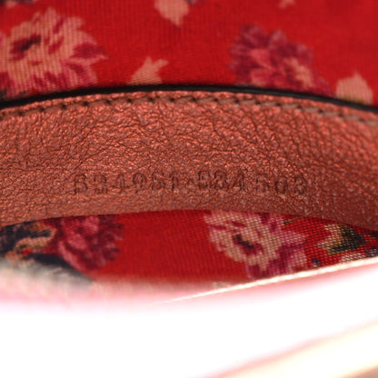 Gucci Laminated Nappa Trapuntata Mini Zumi Dome Shoulder Bag Rosa Lago Rame 7 of 10