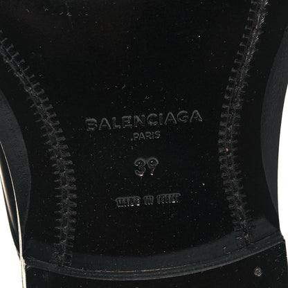 Balenciaga Calfskin Men Lace Up Combat Boots 39 Black 6 of 9