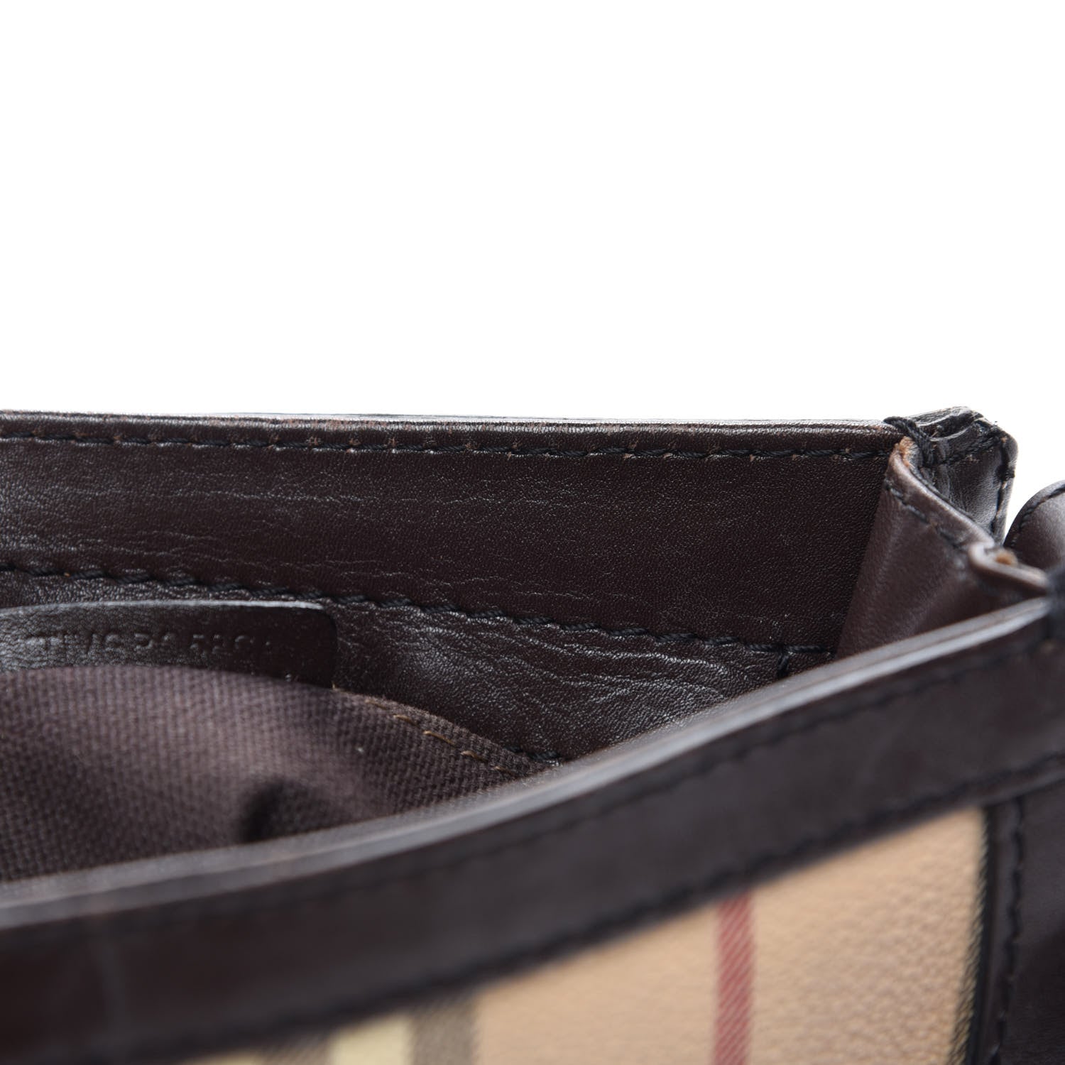 Burberry Haymarket Check Shoulder Bag Chocolate 10 of 11