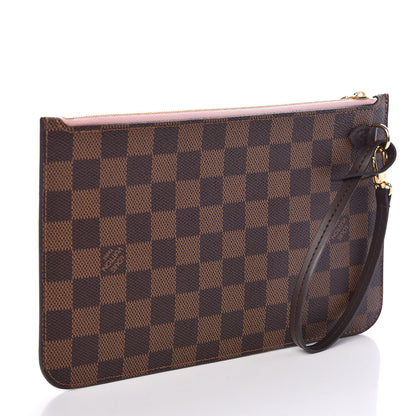 Louis Vuitton Damier Ebene Neverfull MM GM Pochette Rose Ballerine 3 of 6