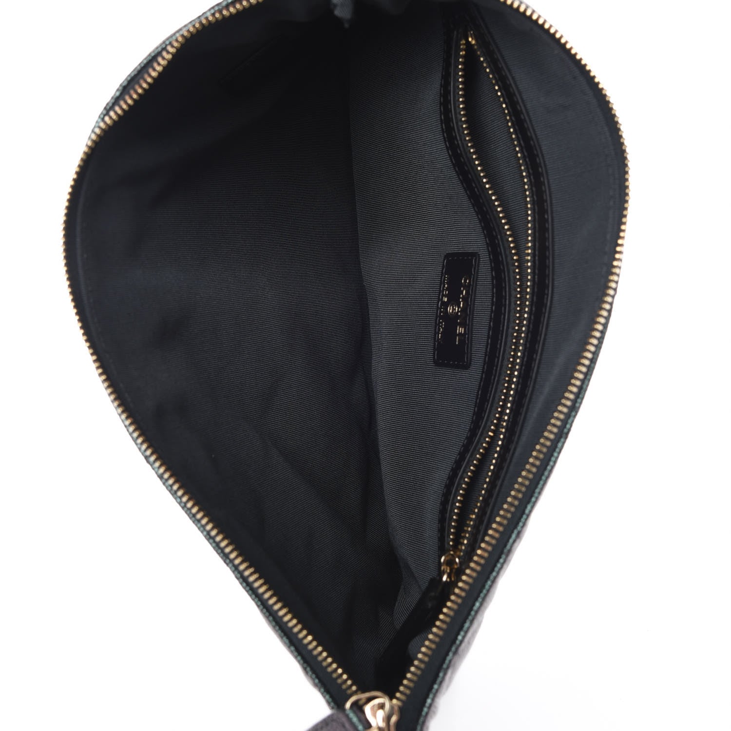 Chanel Iridescent Caviar Quilted Medium Cosmetic Case Black 7 of 10