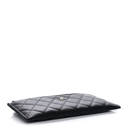 Chanel Caviar Quilted Classic Zip Pouch Black 4 of 10