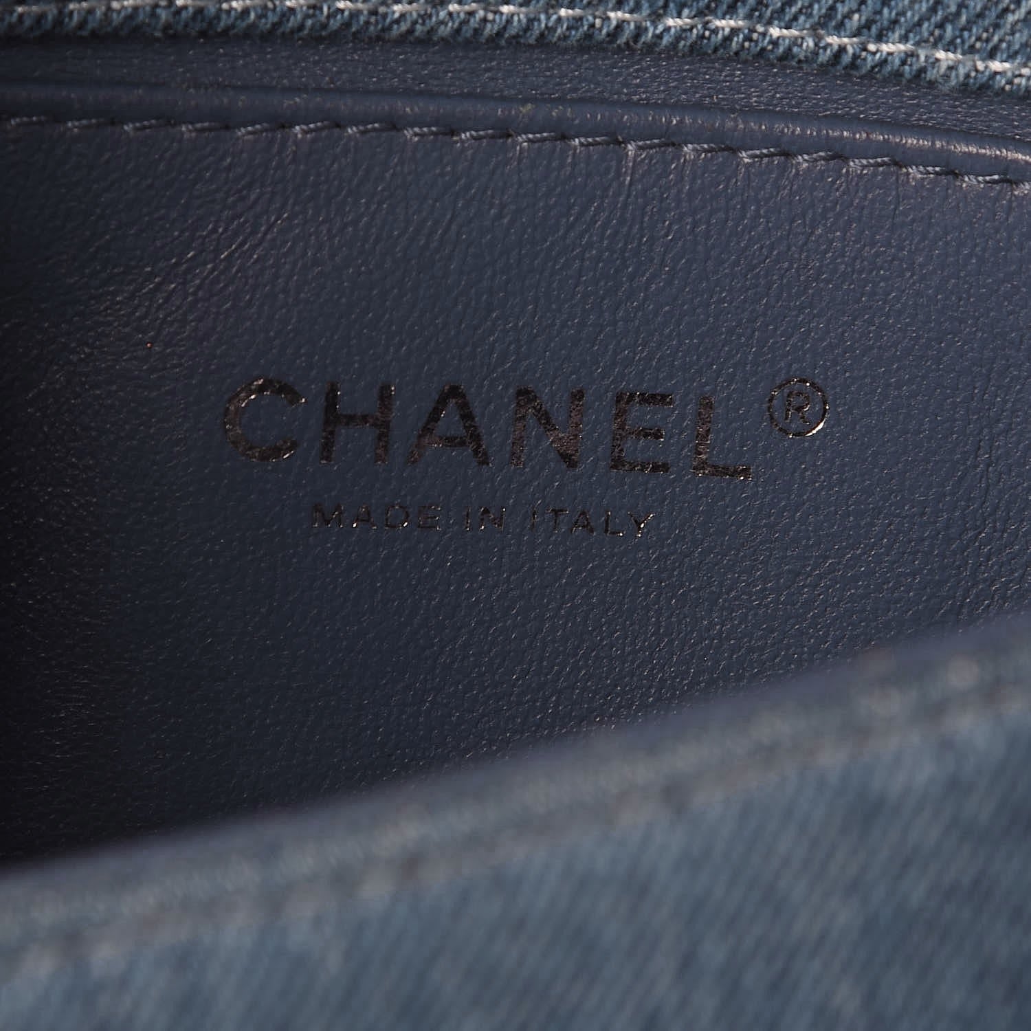Chanel Denim Quilted Small Boy Flap Blue 8 of 9