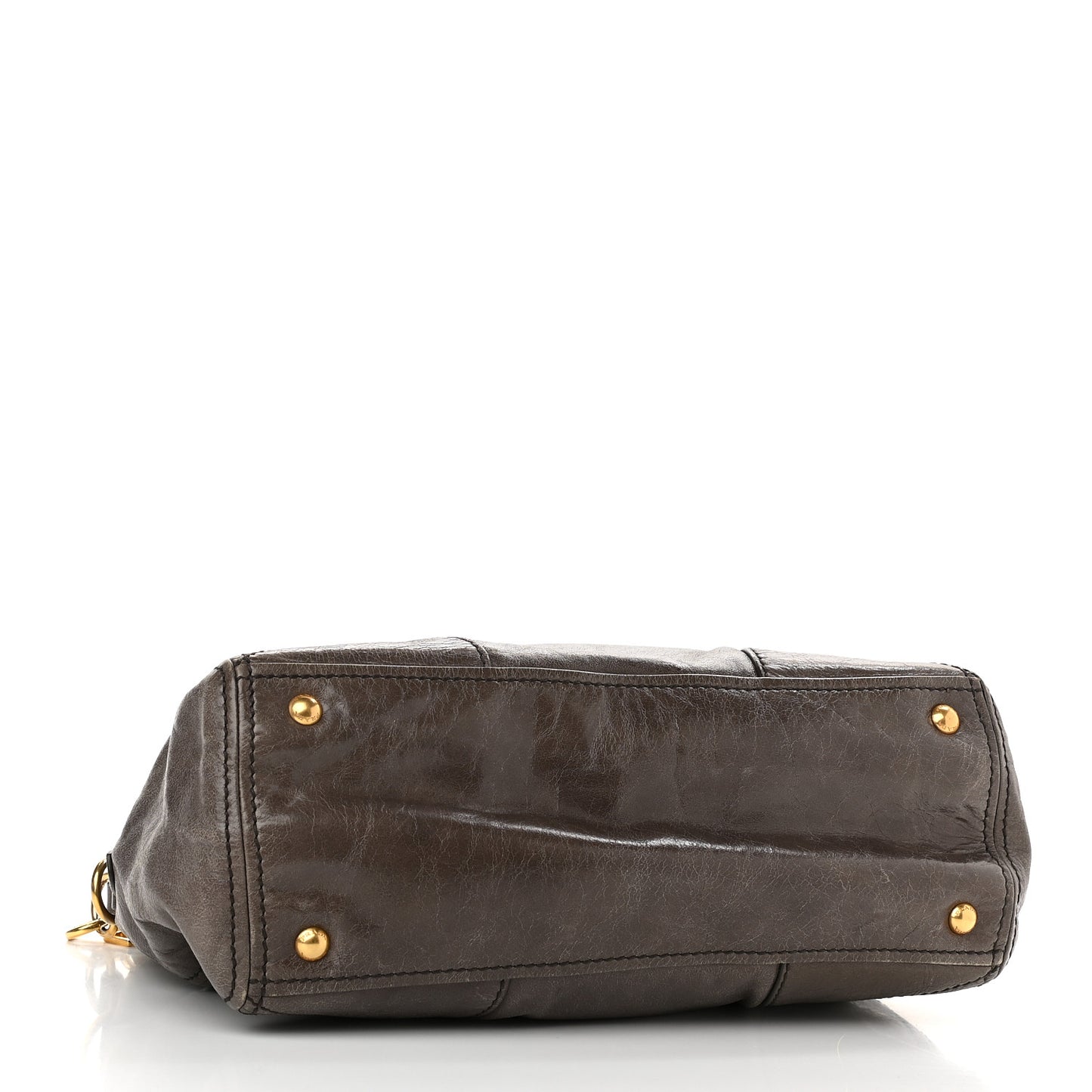 Vitello Shine Shopping Satchel Bambu