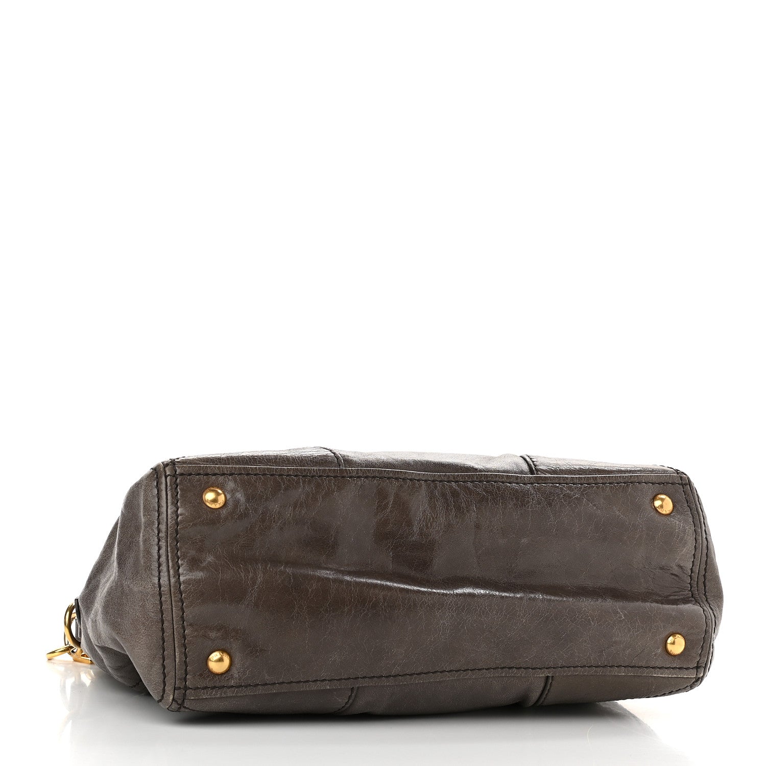 Prada Vitello Shine Shopping Satchel Bambu 4 of 15