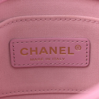 Chanel Lambskin Quilted Mini Lacquered Chain Flap Pink 6 of 10