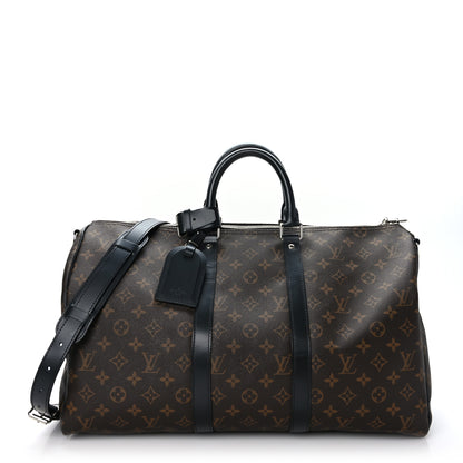 Louis Vuitton Monogram Macassar Keepall Bandouliere 45 1 of 10