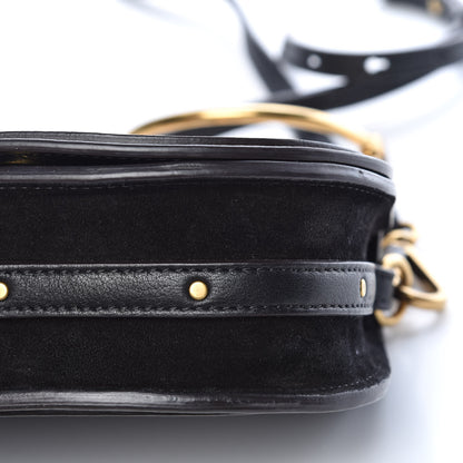 Chloe Calfskin Suede Small Nile Bracelet Bag Black 14 of 14