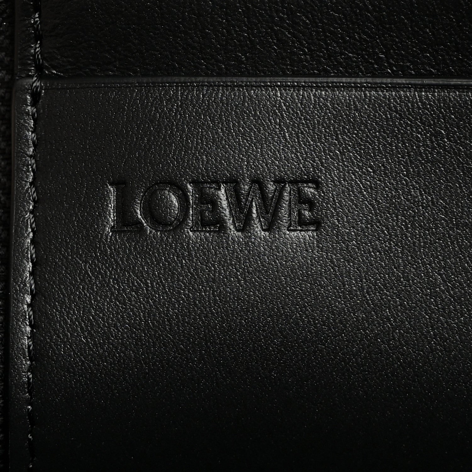 Loewe Calfskin Flamenco Knot Pouch Black Bright Orange 6 of 7