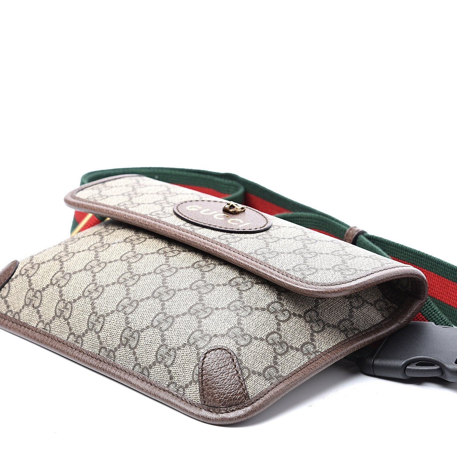 Gucci GG Supreme Monogram Neo Vintage Web Belt Bag Brown 9 of 10