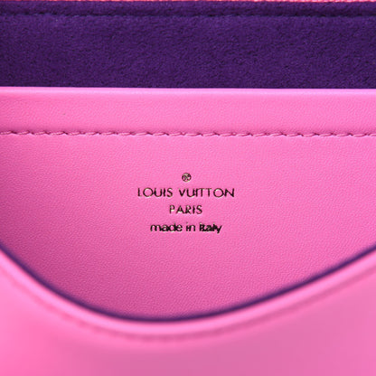 Louis Vuitton Lambskin Embossed Monogram Vuittamins Pochette Coussin Rose Violet 6 of 11