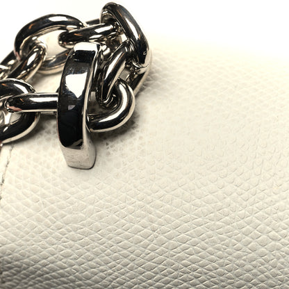 Christian Dior Grained Calfskin 30 Montaigne Chain Flap Bag White 13 of 13