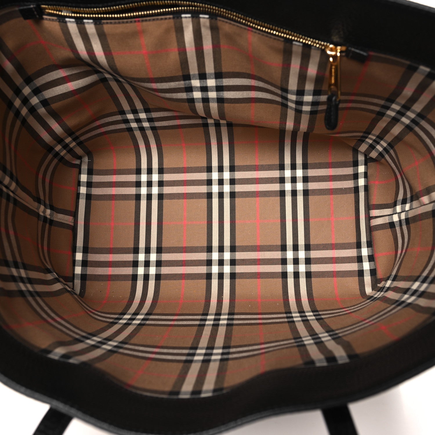 Burberry Grainy Calfskin Medium London Tote Bag Black 5 of 11