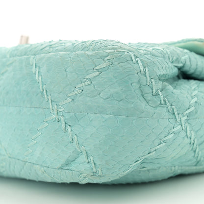 Chanel Snakeskin Ultimate Stitch Flap Light Blue 10 of 15