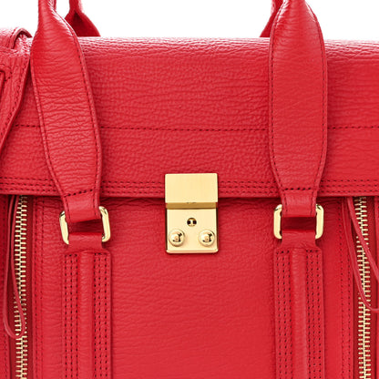 3.1 Phillip Lim Textured Calfskin Medium Pashli Satchel Red 7 of 15
