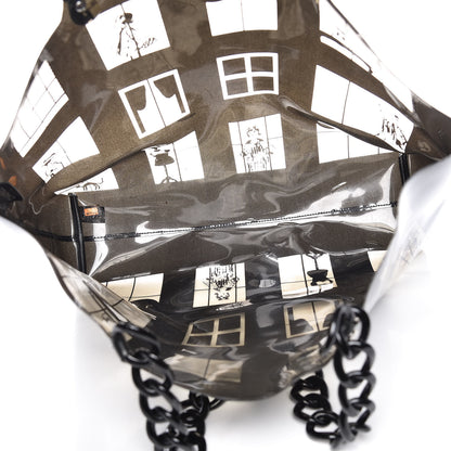 Chanel Vinyl Coco Window Tote Black 5 of 18
