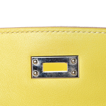Hermes Swift Kelly Retourne 25 Lime 14 of 35