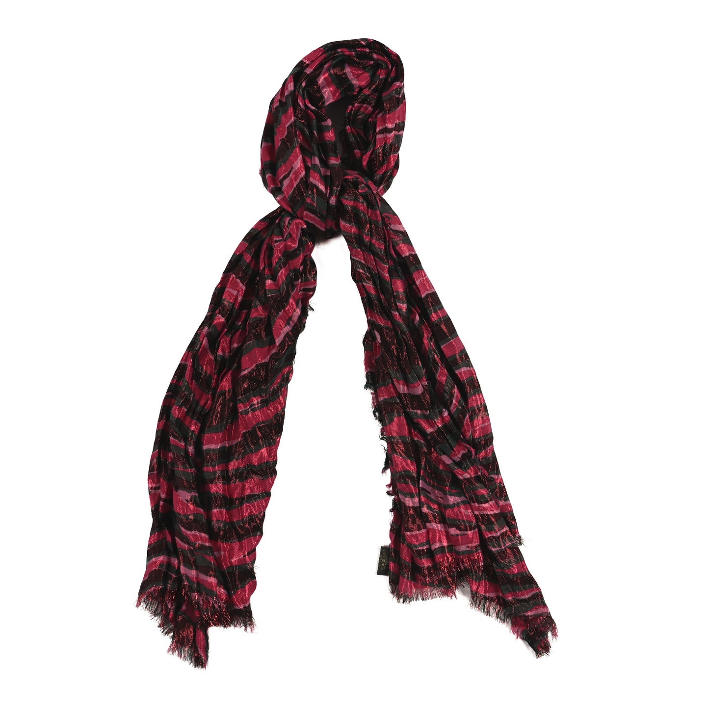 Cashmere Silk Tigre Disco Stole Rose