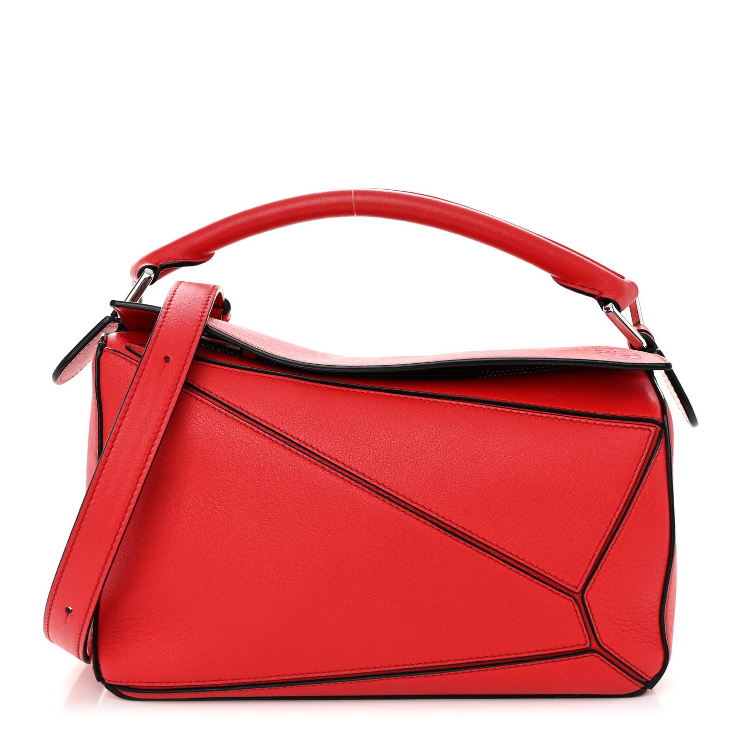 Calfskin Small Puzzle Bag Scarlet