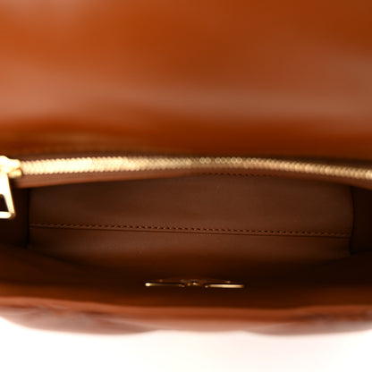 Louis Vuitton Lambskin Malletage Top Handle GO-14 MM Tan 6 of 10